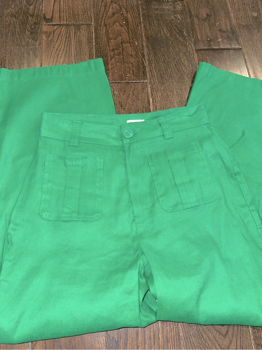 Nicole Miller Kelly Green High-Rise Pants size 6
